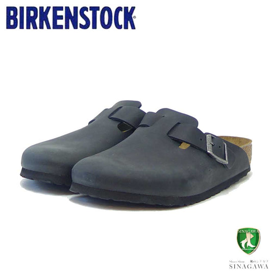 ビルケンシュトック BIRKENSTOCK Boston（ボストン）幅広（レギュラーフィット） 59461（オイルドレザー／ブラック）メンズ サボ クロッグ ドイツ製快適サンダル 「靴」