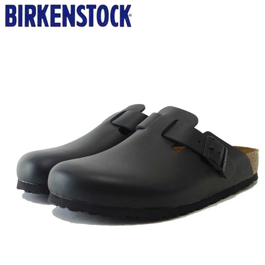 ビルケンシュトック BIRKENSTOCK Boston（ボストン）幅広（レギュラーフィット）60191（天然皮革／ブラック）サボ クロッグ  ドイツ製快適サンダル「靴」