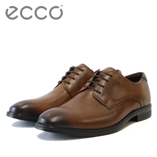 エコー ECCO MELBOURNE Plain Toe Tie  621634 アンバー（メンズ）上質レザーのビジネスシューズ プレーントゥ レースアップ「靴」