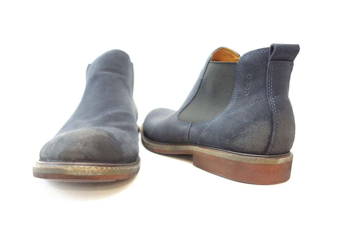 【SALE 50%OFF】 エコーECCO 633544 ネイビー（メンズ） ON＆OFFもお洒落に履けるサイドゴアブーツ クッションが良く、足にやさしくフィット 「靴」