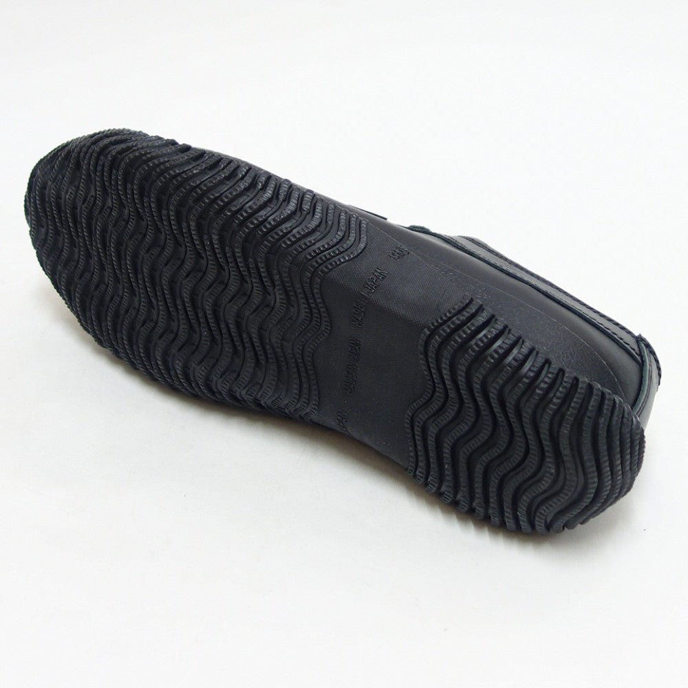スピングルムーブ SPINGLE MOVE スピングルムーヴ SPM-652（ユニセックス）ブラック (05)   天然皮革 スニーカー ラバーソール カップインソール「靴」