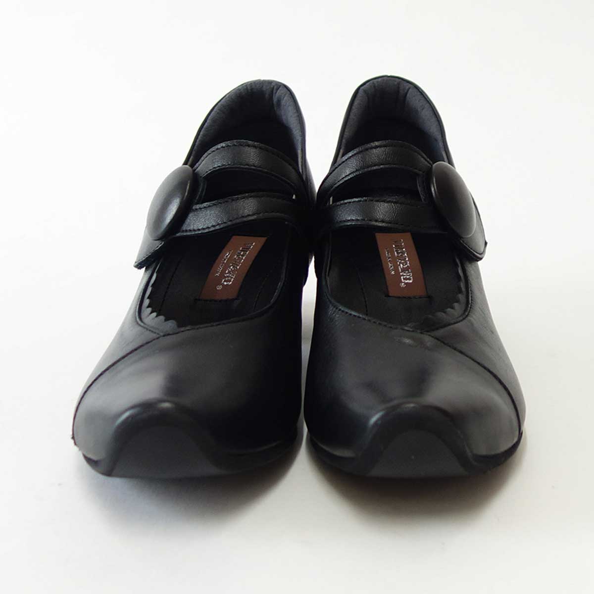 VIGEVANO ビジェバノ 7002 ブラック（日本製）ゆったりEEEE ストラップパンプス「靴」 母の日 おすすめ ギフト