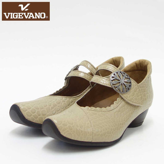 VIGEVANO ビジェバノ 7003 オーク（日本製） ゆったりEEEE ストラップパンプス 上質な天然皮革が優しく包み込みます 「靴」 母の日 おすすめ ギフト