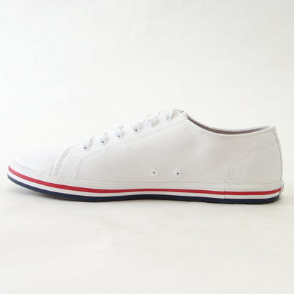 FRED PERRY フレッドペリー B7259（ユニセックス）KINGSTON TWILL  カラー：ホワイト（134）  コットンスニーカー  テニスシューズ「靴」