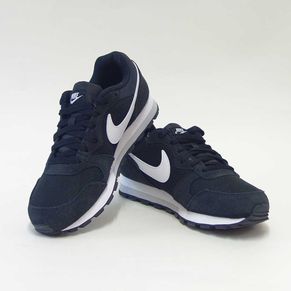 NIKEナイキウィメンズMDランナー749869018ブラック/ホワイト（レディース）スエードスニーカースポーツシューズ「靴」
