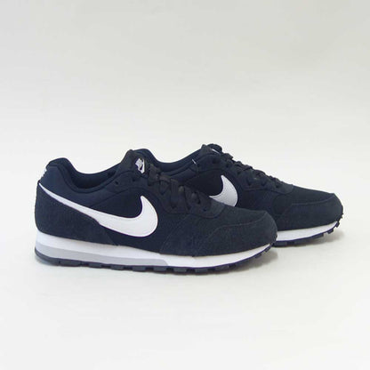 NIKEナイキウィメンズMDランナー749869018ブラック/ホワイト（レディース）スエードスニーカースポーツシューズ「靴」