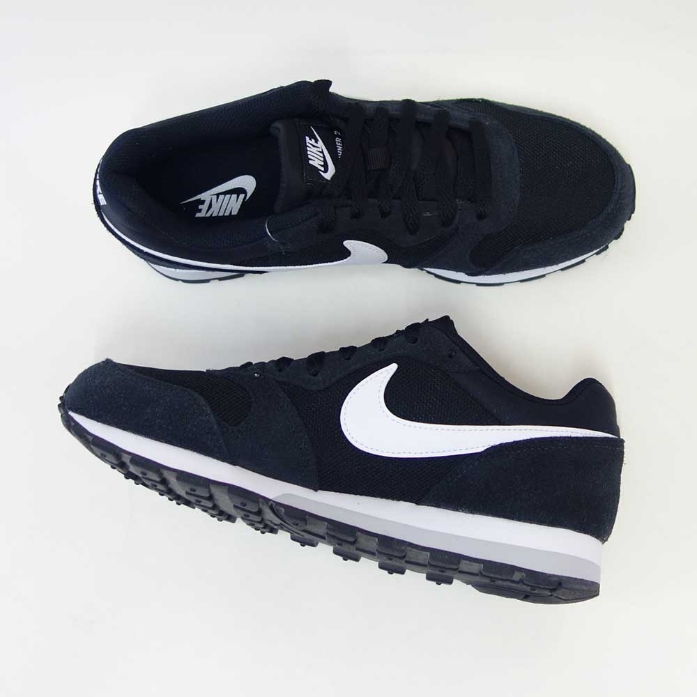 NIKEナイキウィメンズMDランナー749869018ブラック/ホワイト（レディース）スエードスニーカースポーツシューズ「靴」