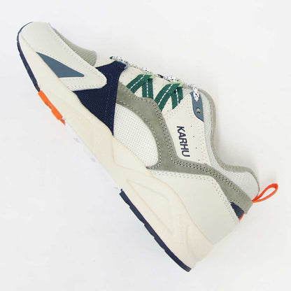 【SALE 20%OFF】 カルフ KARHU 804140 FUSION 2.0（フュージョン） カラー：Lily White / Foliage Green （ユニセックス）  レザースニーカー レディース ウォーキング 「靴」