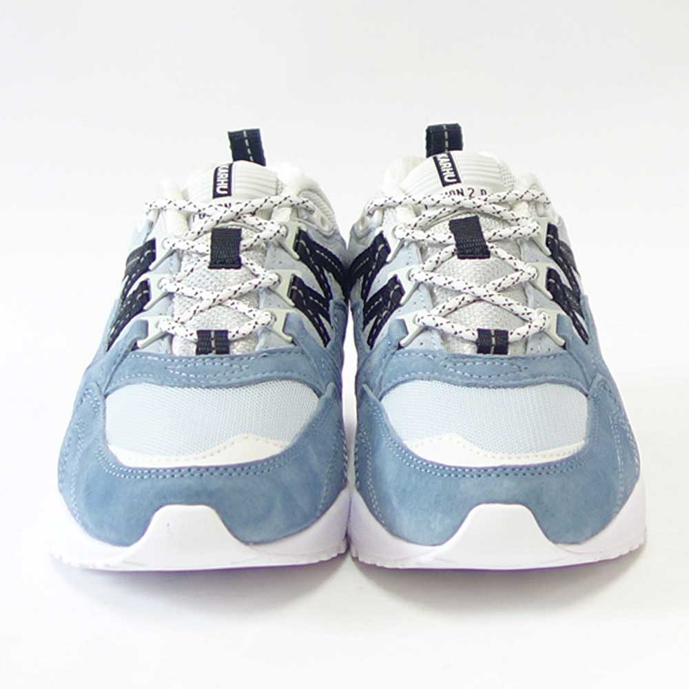 【SALE 20%OFF】 カルフ KARHU 804148 FUSION 2.0（フュージョン） カラー：Ashley Blue / Jet Black （ユニセックス）  レザースニーカー レディース ウォーキング 「靴」