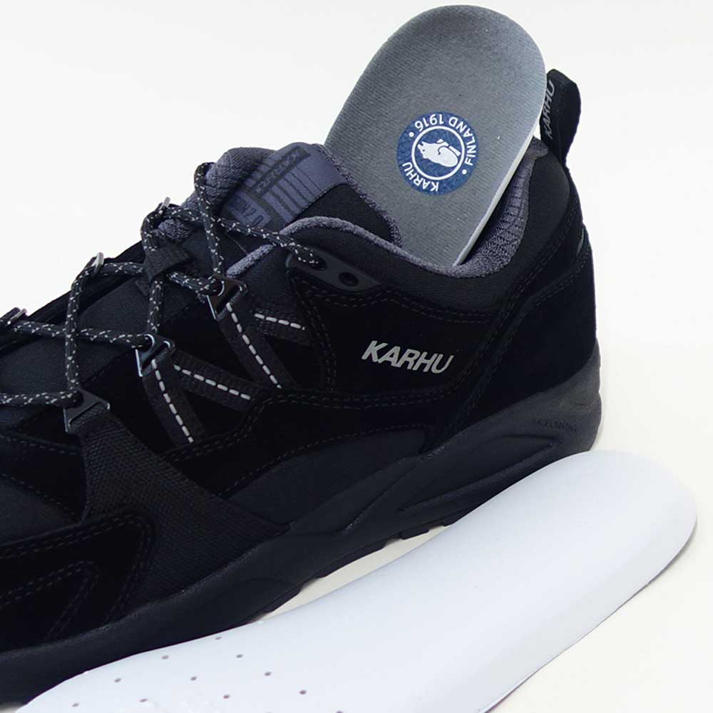 カルフKARHU804192FUSION2.0（フュージョン）カラー：ジェットブラック/ナインアイロン（ユニセックス）レザースニーカーメンズウォーキング「靴」