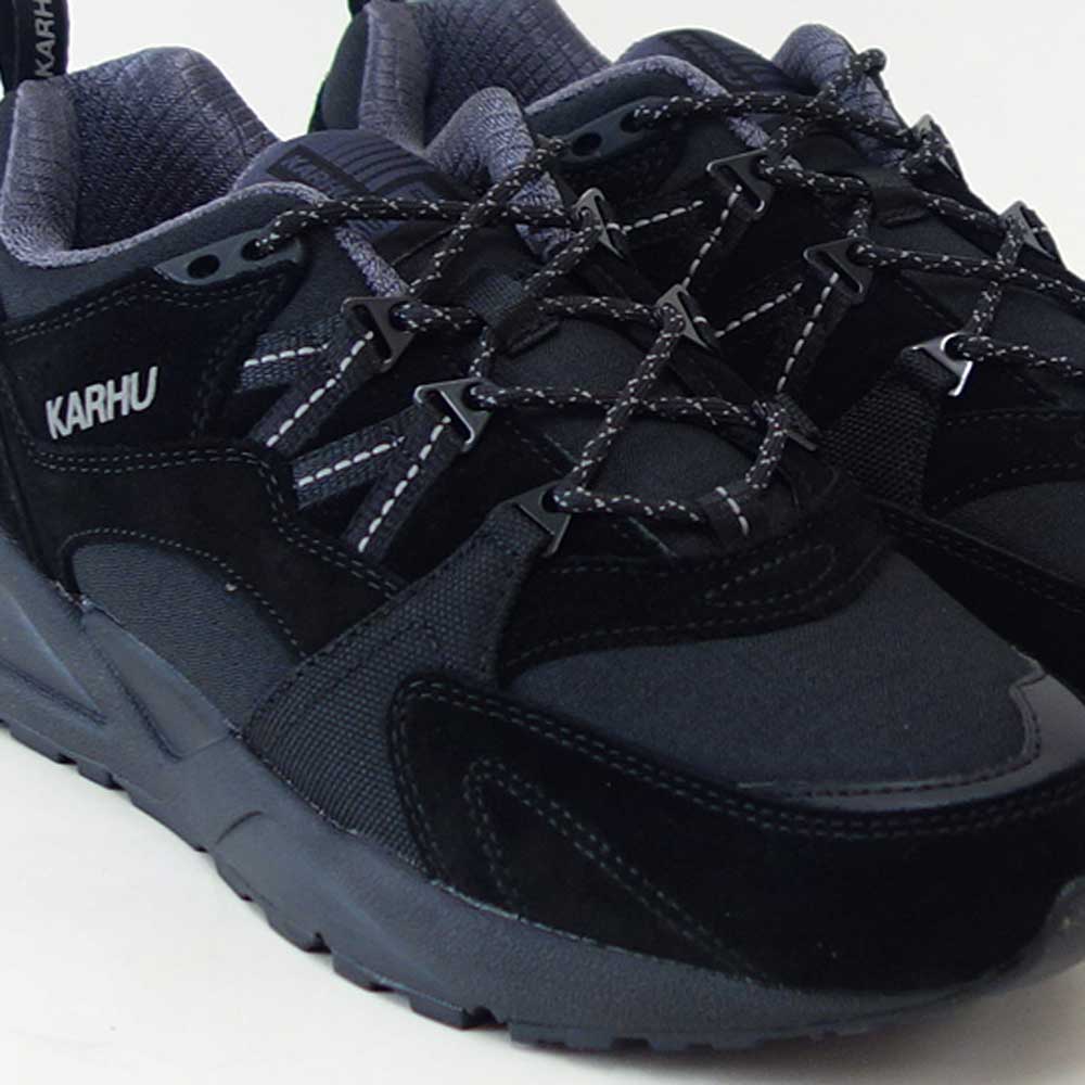 カルフKARHU804192FUSION2.0（フュージョン）カラー：ジェットブラック/ナインアイロン（ユニセックス）レザースニーカーメンズウォーキング「靴」