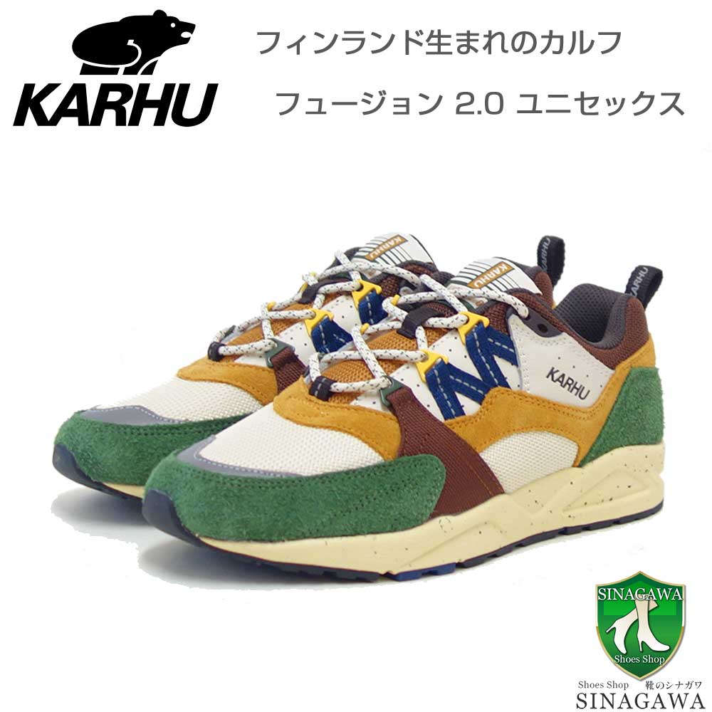 カルフKARHU804197FUSION2.0（フュージョン）カラー：ダグラスファー/ネイビーPEONY（ユニセックス）レディースレザースニーカーメンズウォーキング「靴」