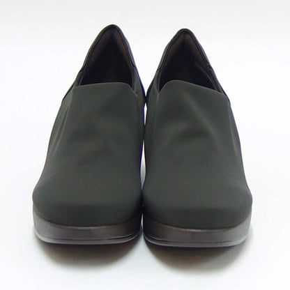 フィズリーンFIZZREEN804ダークブラウン（レディース）ウェッジヒールストレッチ甲深パンプスEEE（日本製）撥水「靴」