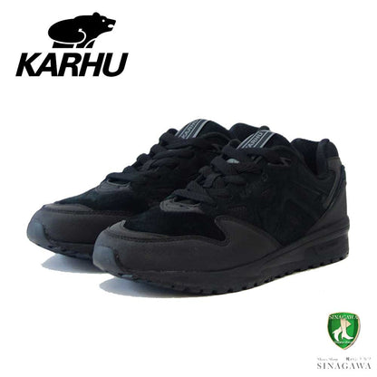 カルフ KARHU KH 806043 LEGACY 96（レガシー） カラー：ジェットブラック /  ジェットブラック （ユニセックス）  レザースニーカー エアークッション ウォーキング 「靴」