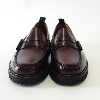 フレッドペリー  FRED PERRY S 8070 158 G.H.Bass Penny Loafer   カラー：OXBLOOD 天然皮革のローファー「靴」