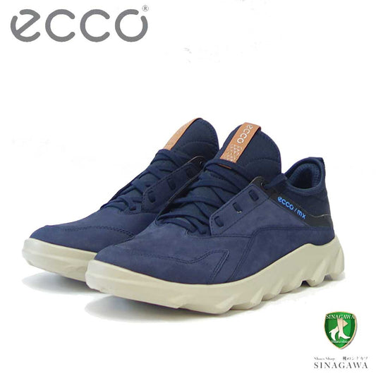 エコー ECCO MX M  NAVY（ネイビー） 820184 02303（メンズ）天然皮革 ウォーキング シューズ  コンフォート レザースニーカー ハイキング 旅行 「靴」