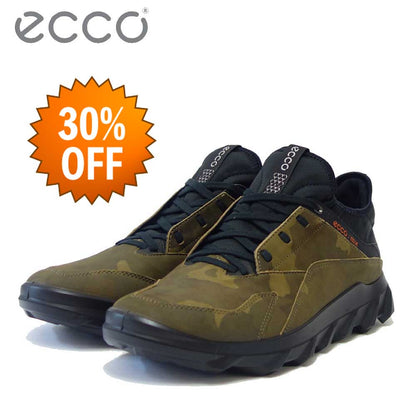 【SALE 30%OFF】 エコー ECCO MX M  ブラウンカモ 820184 50609（メンズ）天然皮革 ウォーキング シューズ  コンフォート レザースニーカー 「靴」