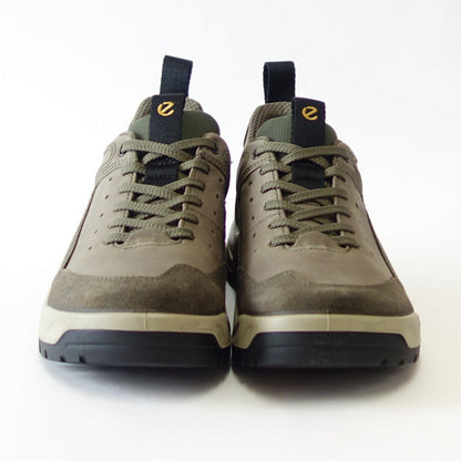 エコー ECCO OFFROAD MEN'S SHOE  グリーン (TARMAC)  82234455894（メンズ）天然皮革 ウォーキング シューズ  コンフォート レザースニーカー ハイキング 旅行 「靴」