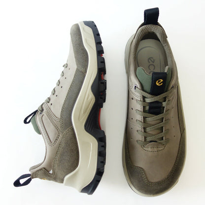 エコー ECCO OFFROAD MEN'S SHOE  グリーン (TARMAC)  82234455894（メンズ）天然皮革 ウォーキング シューズ  コンフォート レザースニーカー ハイキング 旅行 「靴」