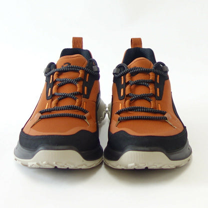 エコー ECCO ULT-TRN MEN'S  BLACK/COGNAC 82425451866（メンズ）防水 ウォーキング シューズ  コンフォート レザースニーカー ハイキング 旅行 「靴」