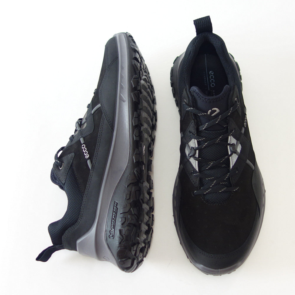 エコー ECCO ULT-TRN MEN'S  BLACK/BLACK 82426451052（メンズ）天然皮革 ウォーキング シューズ  コンフォート レザースニーカー ハイキング 旅行 「靴」