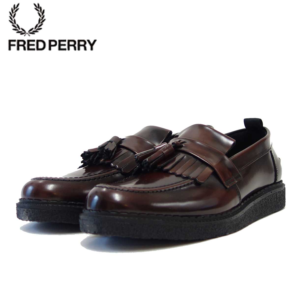 フレッドペリー FRED PERRY B58278 158（ユニセックス）Fred Perry George Cox Tassel Loafer Leather カラー：OXBLOOD「靴」