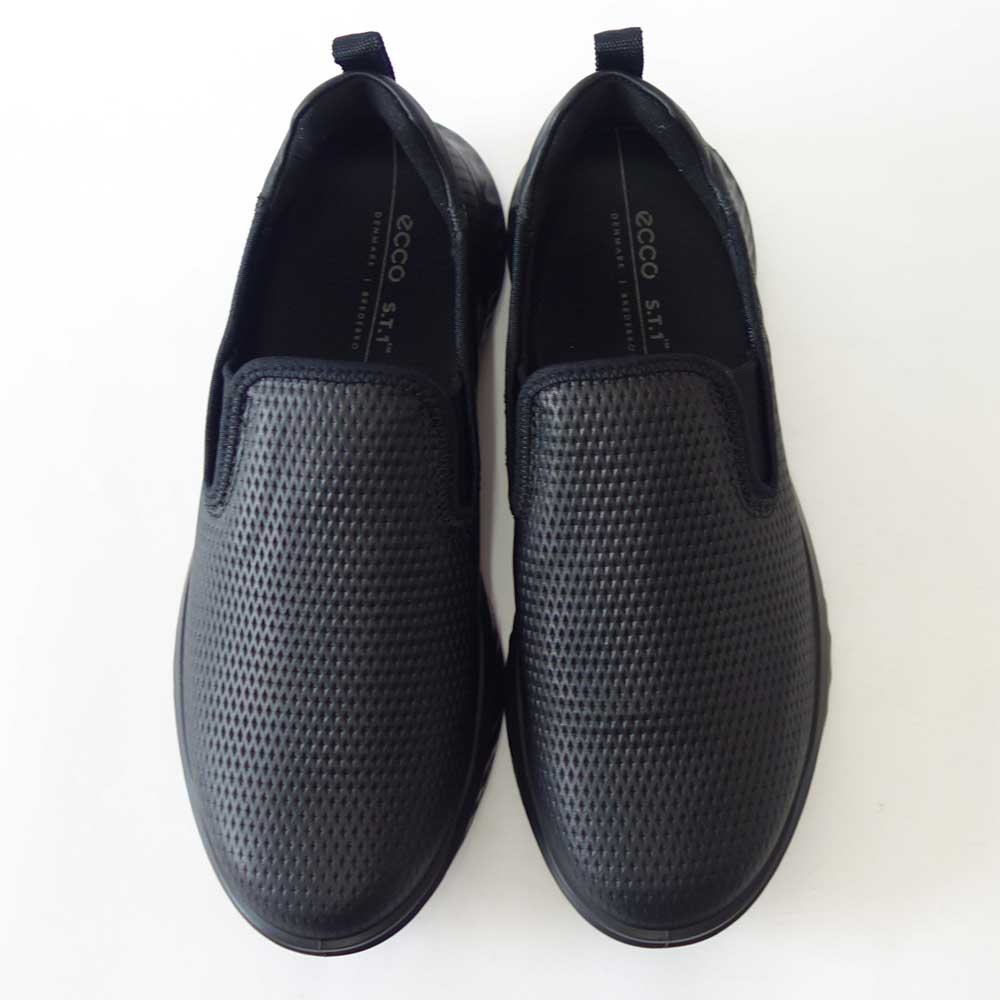 エコー ECCO TH 1F MEN’S LEATHER SLIP ON SHOESブラック 834924 51052（メンズ カジュアル）天然皮革 ウォーキング シューズ  コンフォート レザースニーカー 「靴」