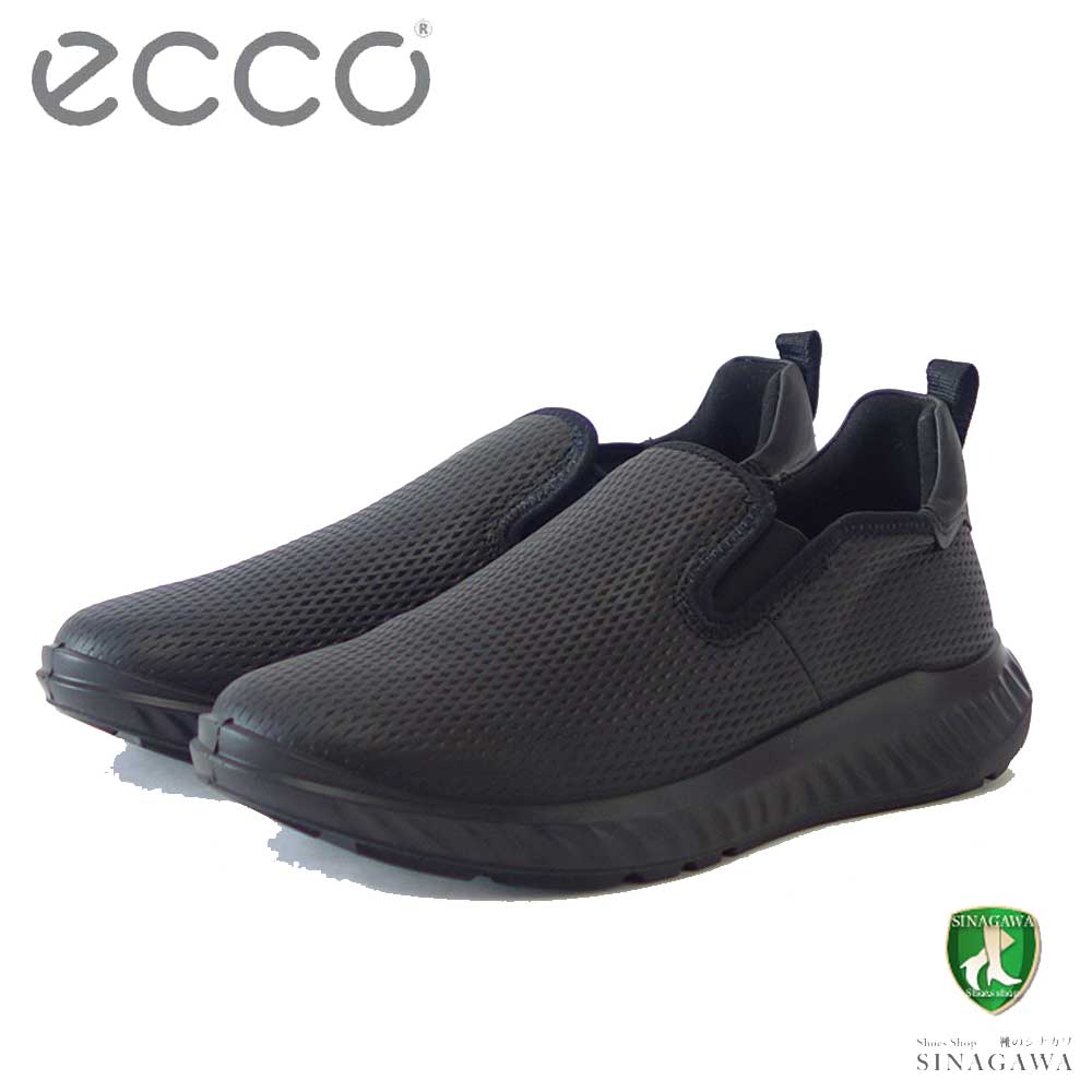 エコー ECCO TH 1F MEN’S LEATHER SLIP ON SHOESブラック 834924 51052（メンズ カジュアル）天然皮革 ウォーキング シューズ  コンフォート レザースニーカー 「靴」