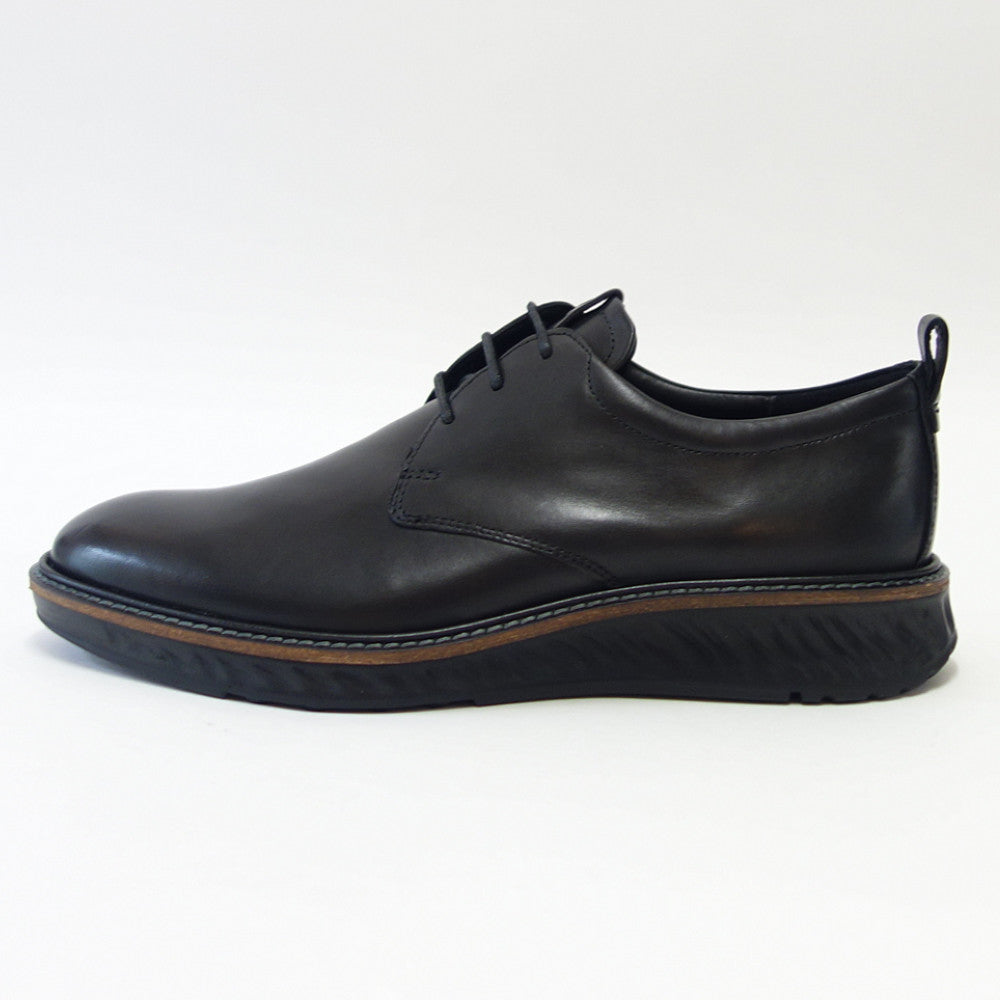 エコー ECCO ST.1 HYBRID PLAIN TOE TIE   836404 01001 ブラック（メンズ）上質レザーのビジネスシューズ プレーントゥ レースアップ「靴」