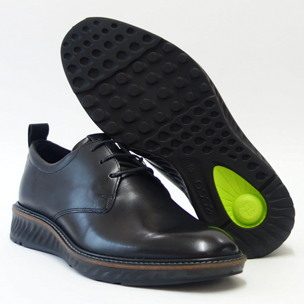 エコー ECCO ST.1 HYBRID PLAIN TOE TIE   836404 01001 ブラック（メンズ）上質レザーのビジネスシューズ プレーントゥ レースアップ「靴」