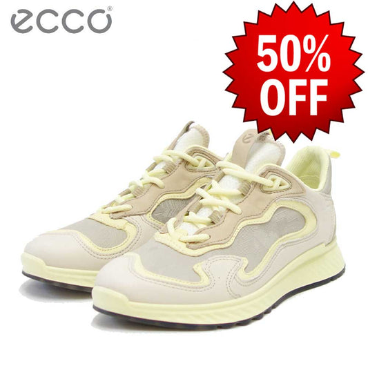 【SALE 50%OFF】 エコー ECCO ST.1 W マルチカラー LIMESTONE 83784352578 （レディース） 快適な履き心地のレザースニーカー  レースアップシューズ ウォーキングシューズ「靴」