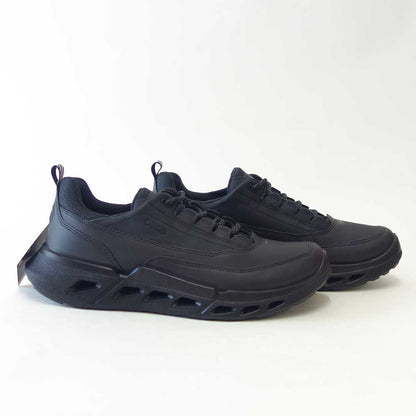 エコーECCOBiom720Men85030451094ブラック（メンズ）ゴアテックス防水快適な履き心地のレザースニーカーレースアップウォーキングシューズ旅行「靴」