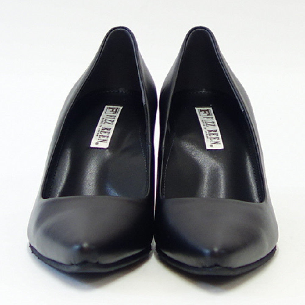FIZZ REEN フィズリーン 8520 ブラック（レディース） スタイリッシュ 快適パンプス 7cmヒール ポインテッドトゥ 日本製 展開サイズ 23cm 23.5cm 24cm 「靴」