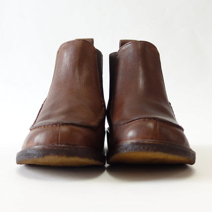 ラボキ コレクション RABOKI collection 86024 ダークブラウン 本革 アンクルブーツ サイドゴア クレープソール「靴」