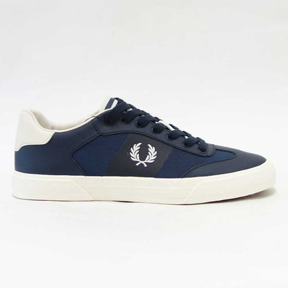 【SALE 40%OFF】 フレッドペリー  FRED PERRY B 9102 608（ユニセックス）Clay Leather Poly  カラー：NAVY 天然皮革 ローカットスニーカー  「靴」