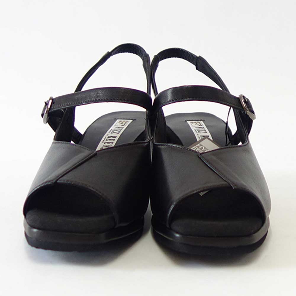 【SALE 20%OFF】 フィズリーン FIZZ REEN  9906 ブラック（レディースサンダル） きれいに見えるEEEのバックストラップ（日本製） コンフォート カジュアル 3E 5cmヒール「靴」