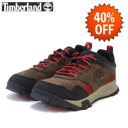 【SALE 40%OFF】 ティンバーランド Timberland ギャリソン トレイル ウォータープルーフ レザー&ファブリック ロー ハイキング シューズ A2D9X ダークブラウン スエード （メンズ）防水 レザースニーカー「靴」