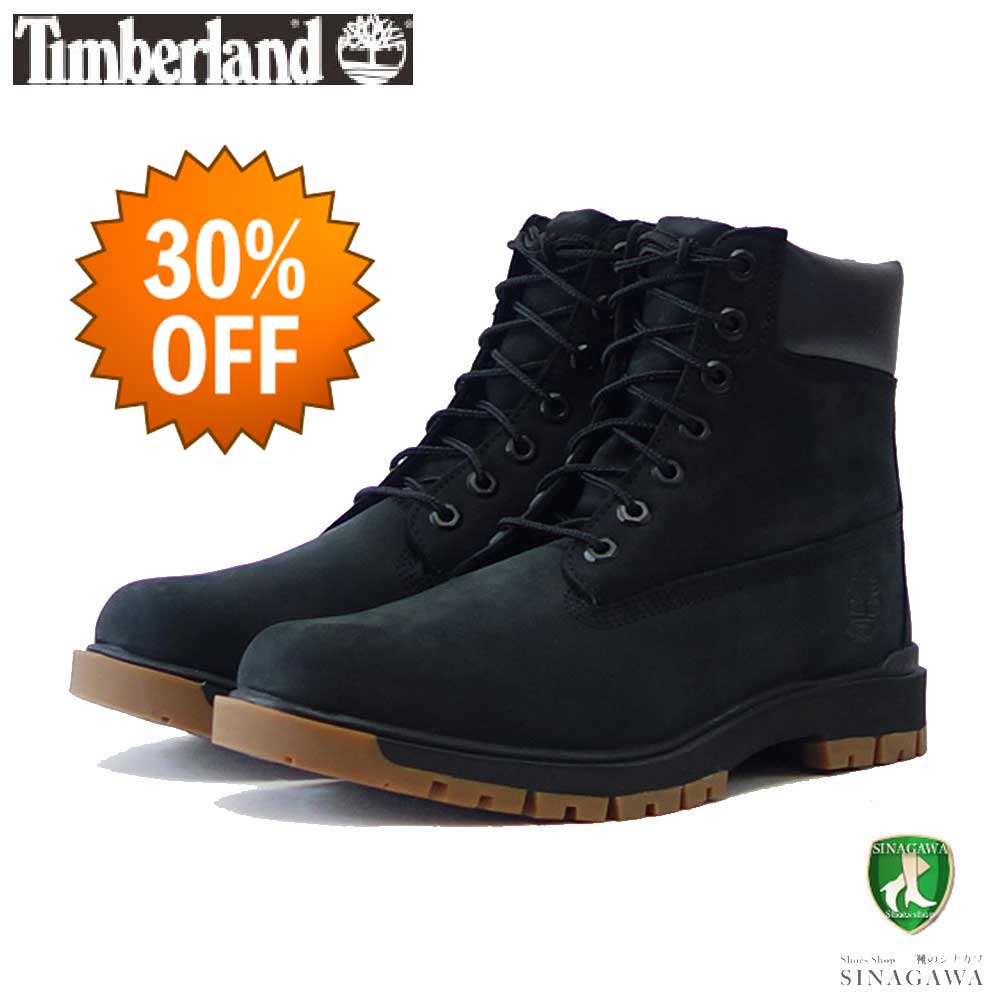 【SALE 30%OFF】 Timberland ティンバーランド a5ngc ツリー ボルト 6インチ ウォータープルーフ ブーツ（ブラック／ヌバック） 撥水レザー チャッカブーツ アウトドア ウォーキング アンクルブーツ「靴」