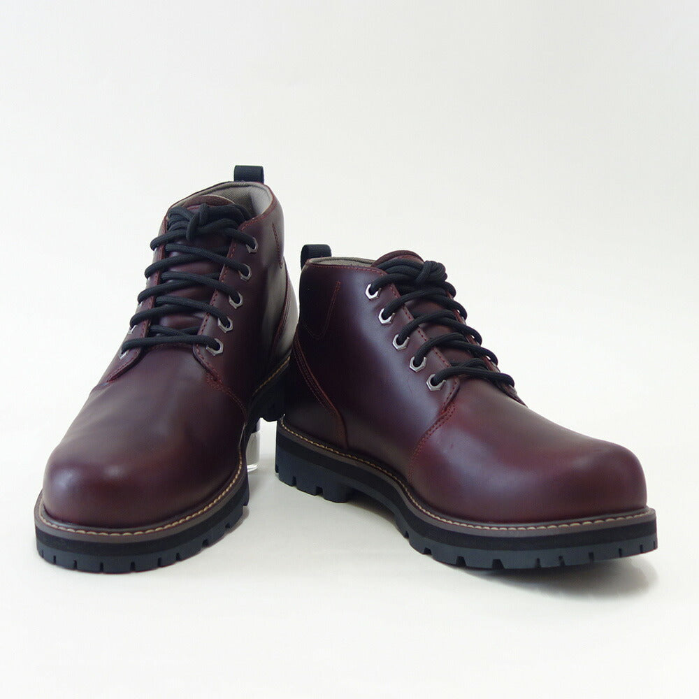 Timberlandティンバーランドa69twiwブリットンロードウォータープルーフチャッカブーツ（バーガンディ）フルグレインレザーアウトドアウォーキング「靴」