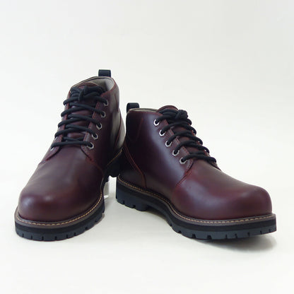 Timberlandティンバーランドa69twiwブリットンロードウォータープルーフチャッカブーツ（バーガンディ）フルグレインレザーアウトドアウォーキング「靴」