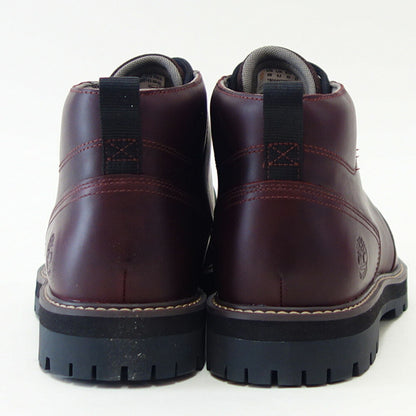 Timberlandティンバーランドa69twiwブリットンロードウォータープルーフチャッカブーツ（バーガンディ）フルグレインレザーアウトドアウォーキング「靴」