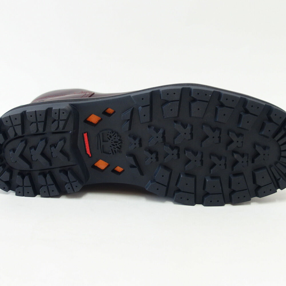 Timberlandティンバーランドa69twiwブリットンロードウォータープルーフチャッカブーツ（バーガンディ）フルグレインレザーアウトドアウォーキング「靴」