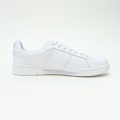 FREDPERRYフレッドペリーB1315134（ユニセックス）B722TEXTUREDLEATHER/SNCE1952カラー：WHITE天然皮革のローカットスニーカー「靴」