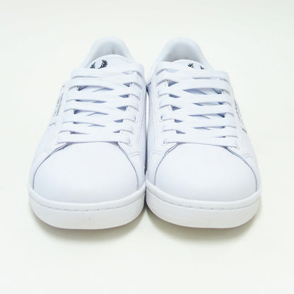 FREDPERRYフレッドペリーB1315134（ユニセックス）B722TEXTUREDLEATHER/SNCE1952カラー：WHITE天然皮革のローカットスニーカー「靴」