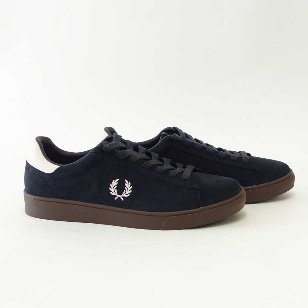 FREDPERRYフレッドペリーB1317297（メンズ）SPENCERSUEDE（スペンサースエード）カラー：ANCHORGREY天然皮革ローカットスニーカー「靴」