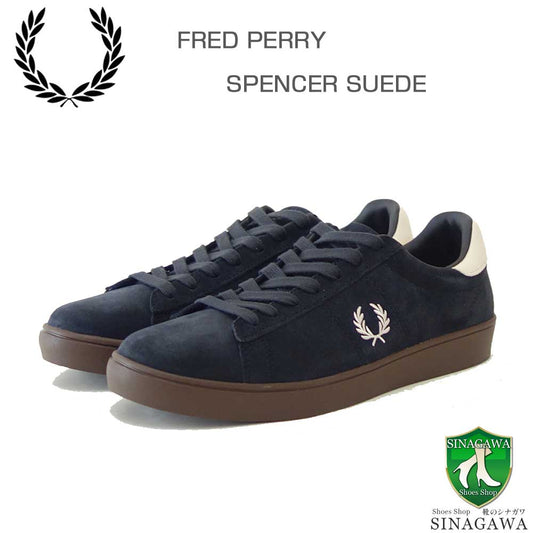FREDPERRYフレッドペリーB1317297（メンズ）SPENCERSUEDE（スペンサースエード）カラー：ANCHORGREY天然皮革ローカットスニーカー「靴」