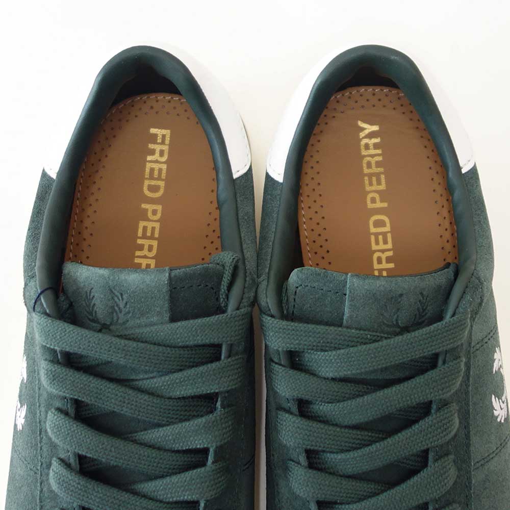 FREDPERRYフレッドペリーB1317X89（メンズ）SPENCERSUEDE（スペンサースエード）カラー：COURTGREEN天然皮革ローカットスニーカー「靴」