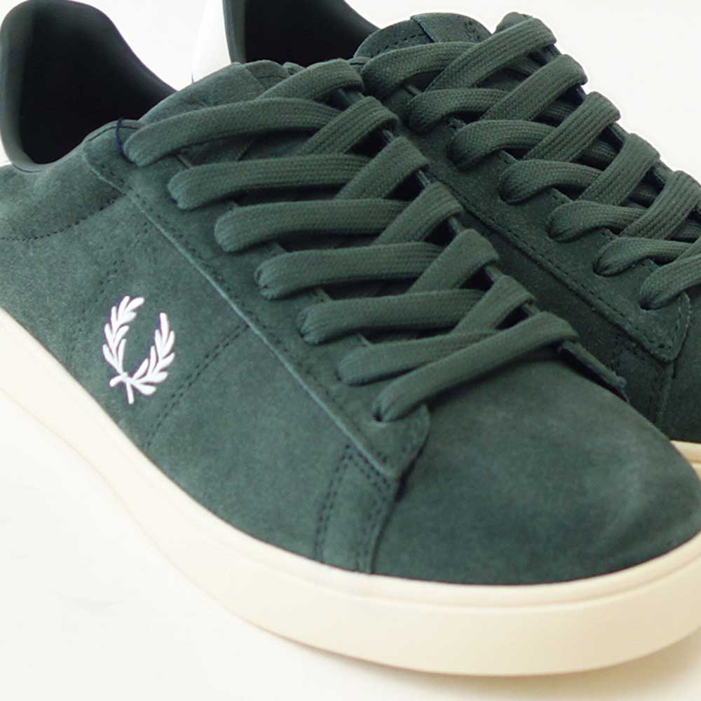 FREDPERRYフレッドペリーB1317X89（メンズ）SPENCERSUEDE（スペンサースエード）カラー：COURTGREEN天然皮革ローカットスニーカー「靴」