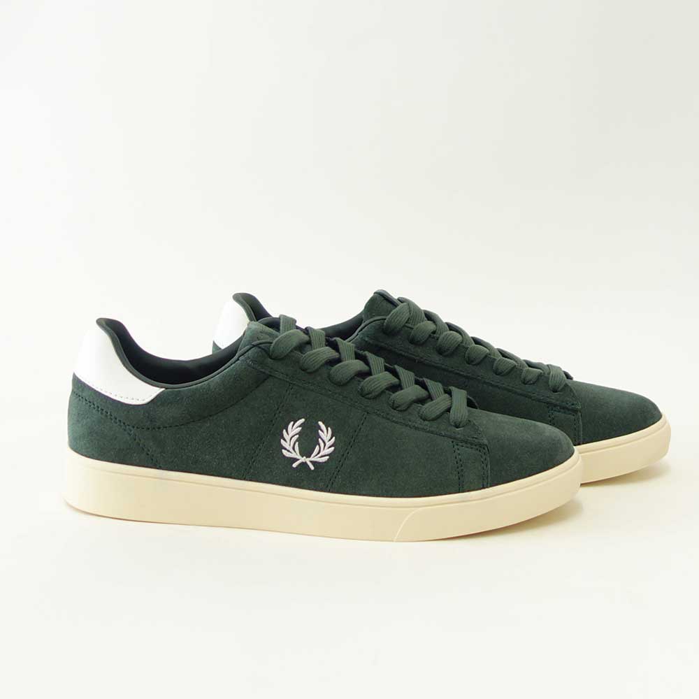 FREDPERRYフレッドペリーB1317X89（メンズ）SPENCERSUEDE（スペンサースエード）カラー：COURTGREEN天然皮革ローカットスニーカー「靴」