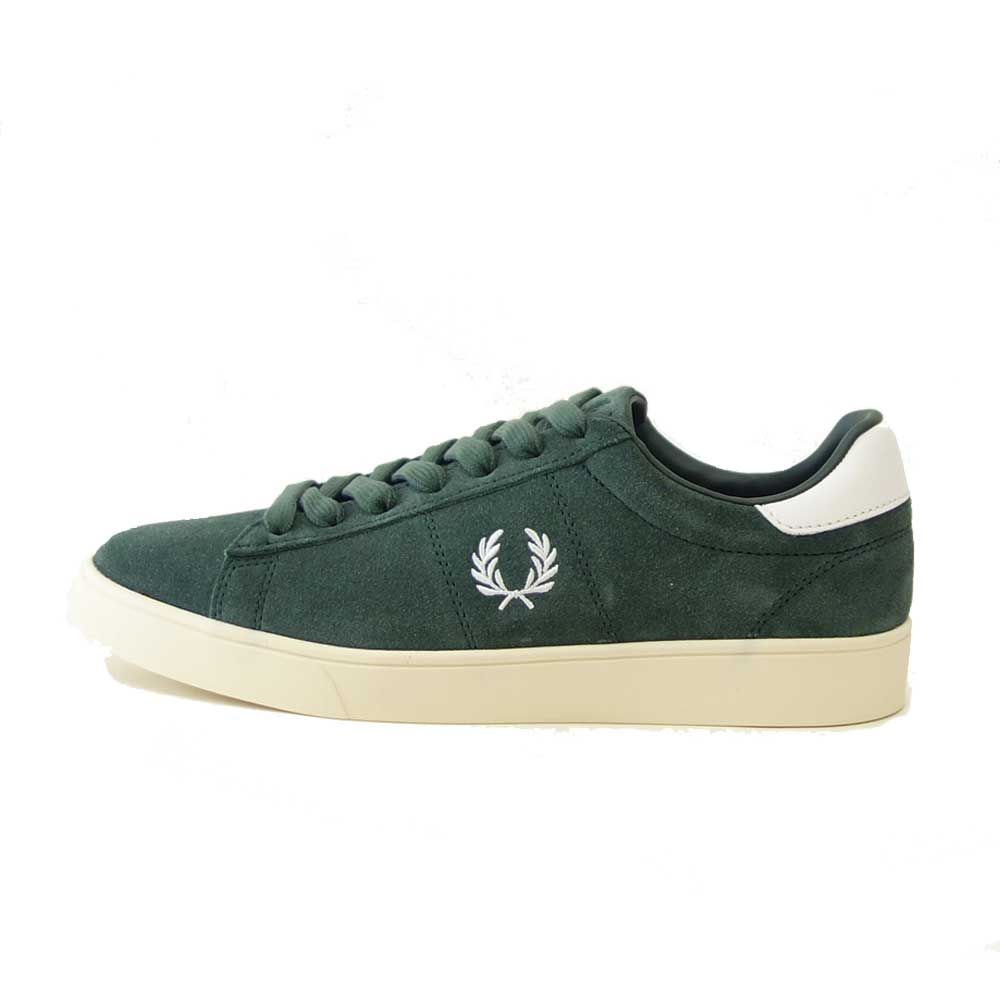 FRED PERRY フレッドペリー  B1317X89（メンズ）SPENCER SUEDE （スペンサー スエード） カラー：COURT GREEN 天然皮革 ローカット スニーカー  「靴」